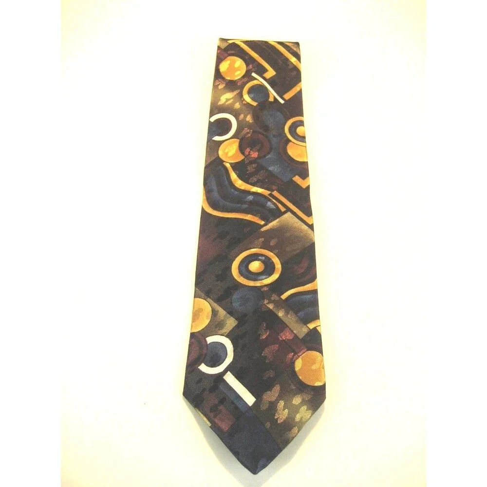 Jean de Lise 100% Microfibre Abstract Design Necktie